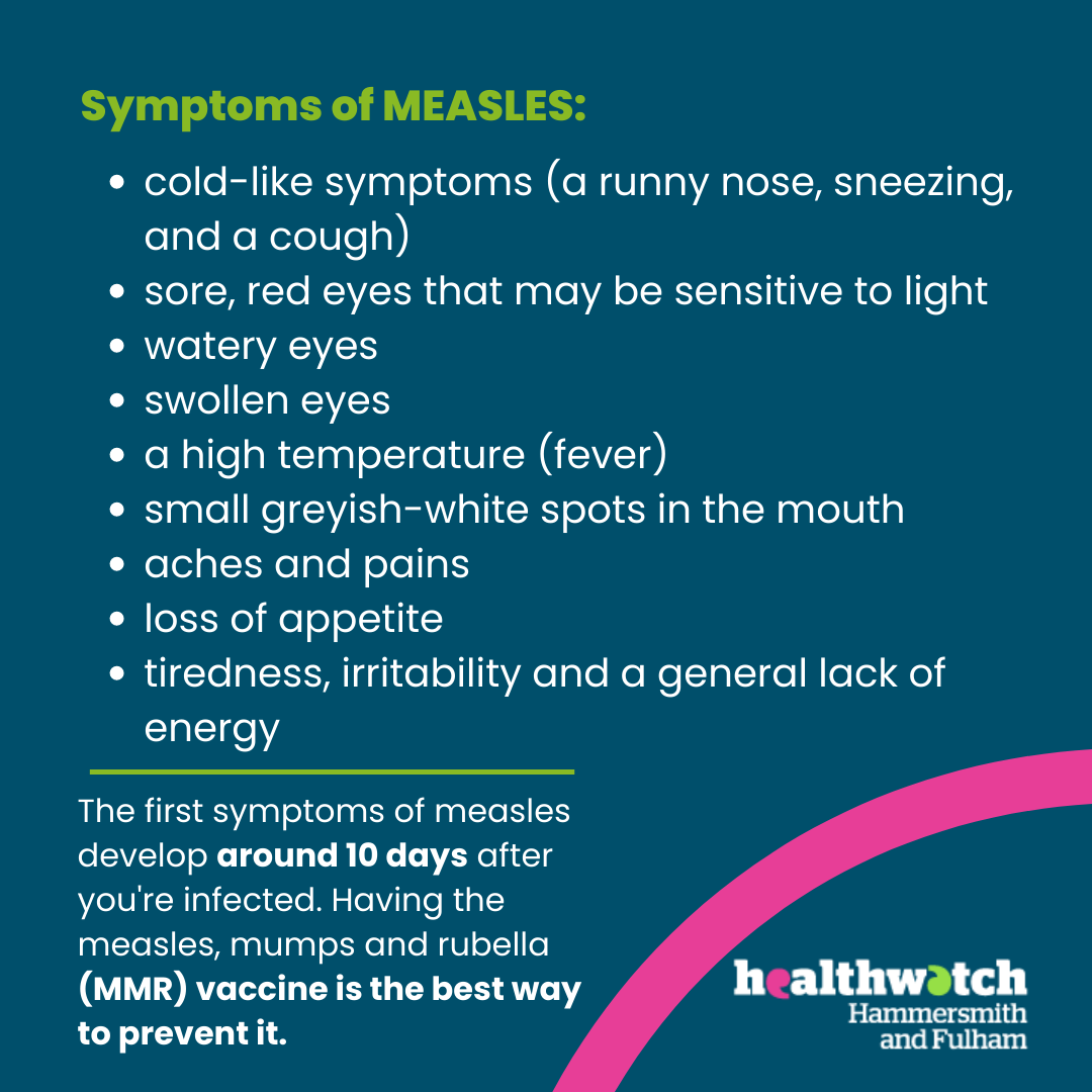 Symptoms of measles Symptoms of measles