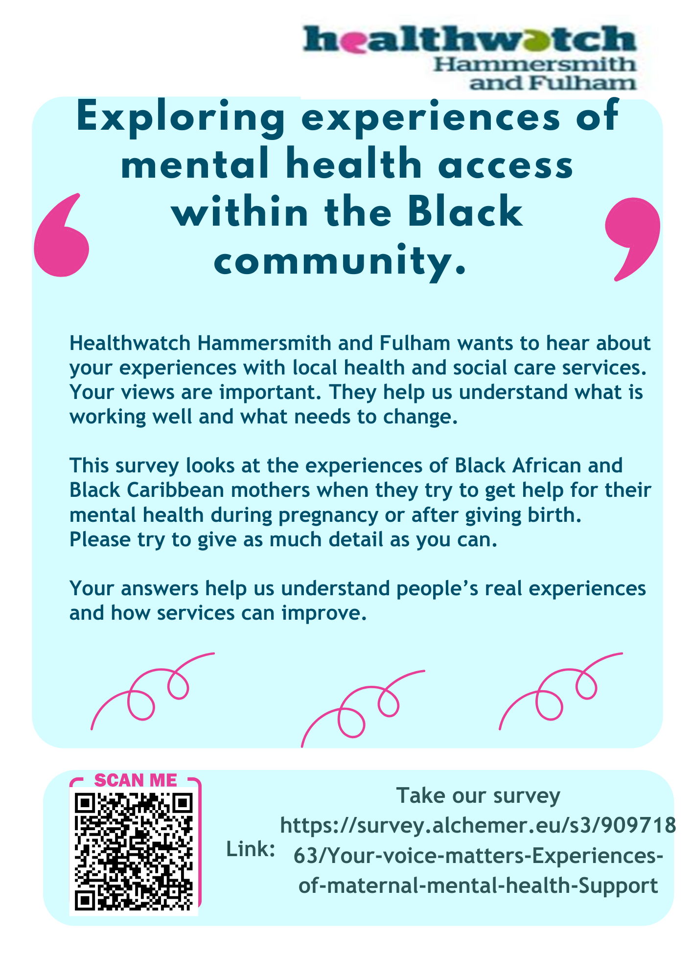 Survey into maternal mental health of Black mothers