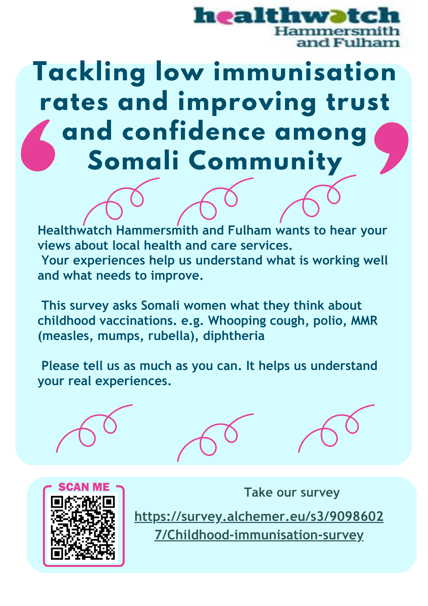 Somali Community immunisation survey