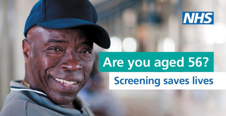 Are you aged 56? Screening Saves Lives