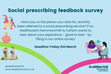 H&F Social Prescribing feedback survey