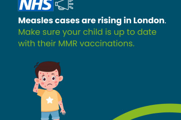 Measles cases are rising in London.