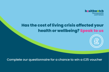 Has the cost of living crisis affected your health or wellbeing? Questionnaire