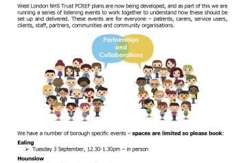 Patient and Carer Race Equality Framework (PCREF) Listening Events