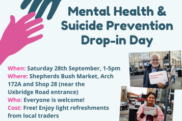 Mental Health & Suicide Prevention Drop-in Day - Hammersmith and Fulham