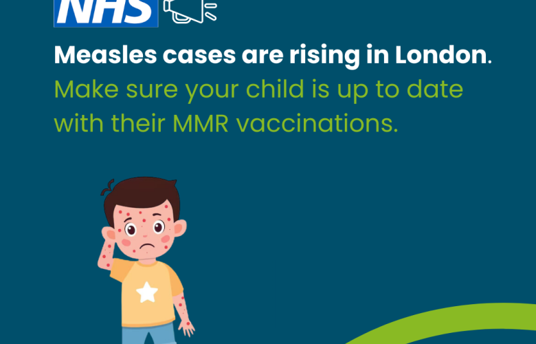 Measles cases are rising in London.