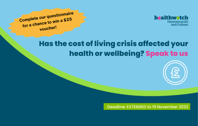 Has the cost of living crisis affected your health or wellbeing? Questionnaire